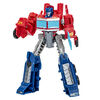 Transformers EarthSpark, coffret Optimus Prime Remorque base de combat - Notre exclusivité