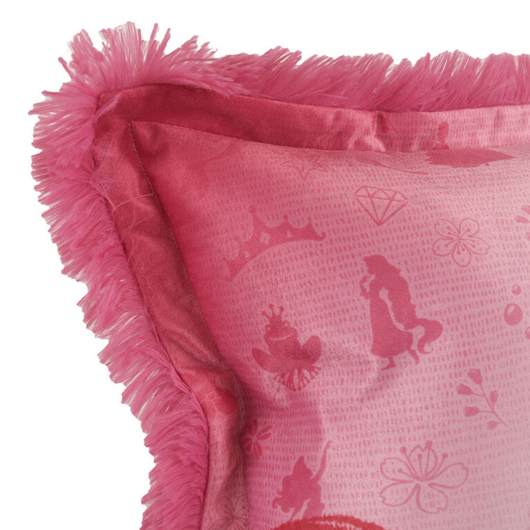 Disney Princess Kids Jumbo Funky Fur Pillow, 20" x 30"
