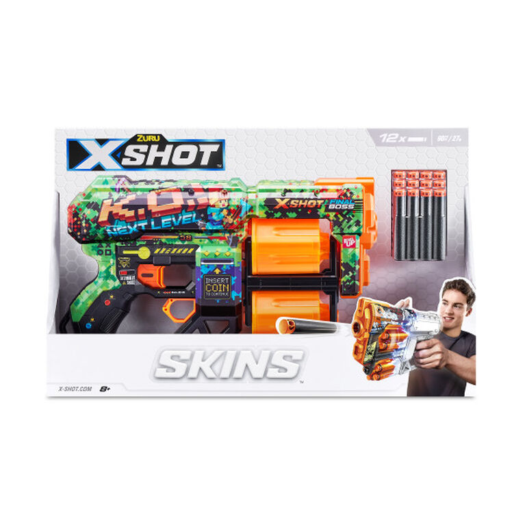 Zuru X-Shot Skins Dread Dart Blaster - K.O.(12 Darts)