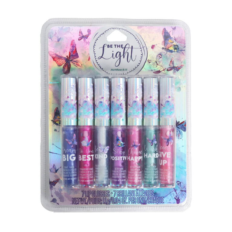 7Pk Lip Gloss - Butterflies