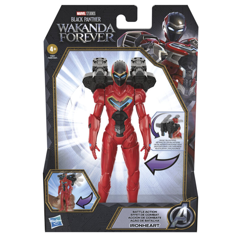 Marvel Studios' Black Panther Wakanda Forever Battle Action Ironheart, 6-Inch Action Figure