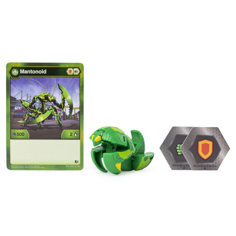 Bakugan, Mantonoid, 2-inch Tall Collectible Action Figure and Trading Card