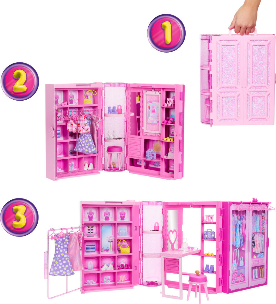 Barbie closet and fashion set 2025