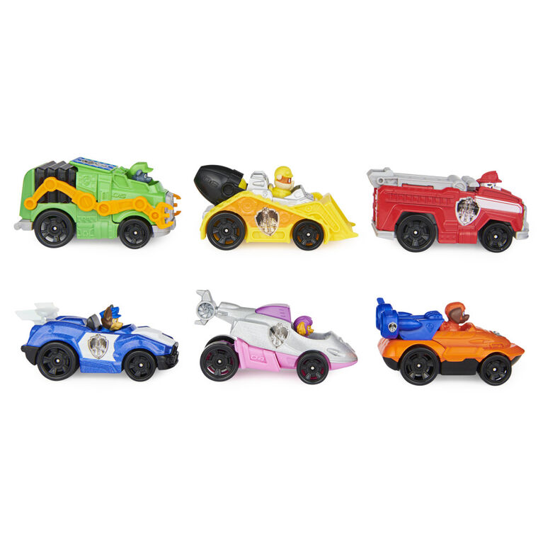 PAW Patrol, True Metal Movie Gift Pack of 6 Collectible Die-Cast Toy Cars, 1:55 Scale