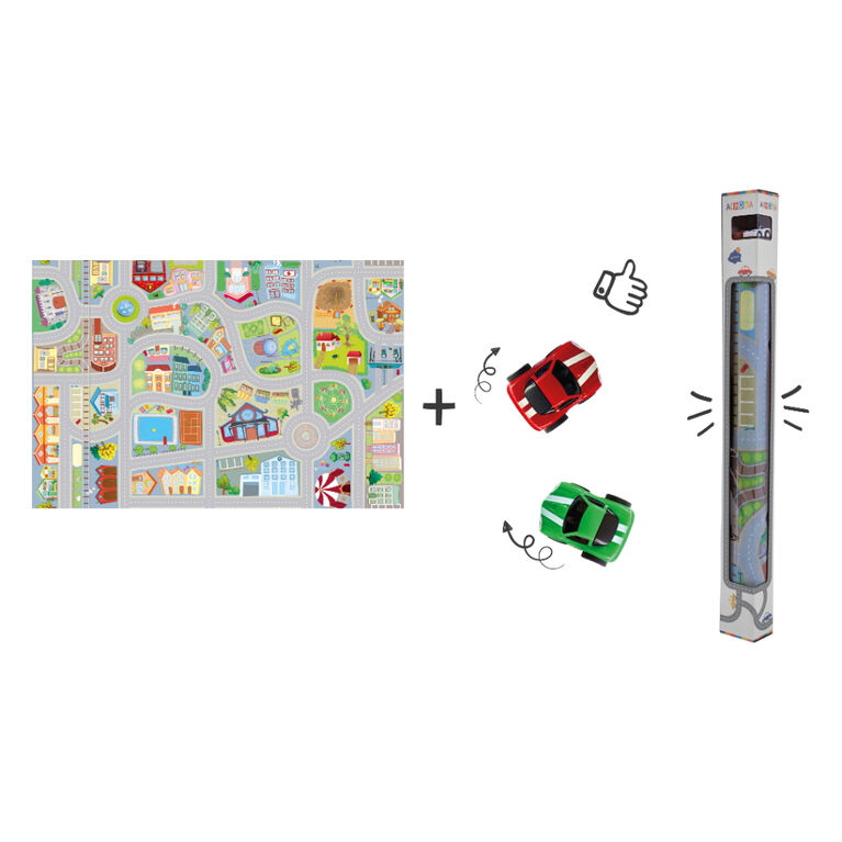 Achoka - Tapis De Jeu Avec Voitures