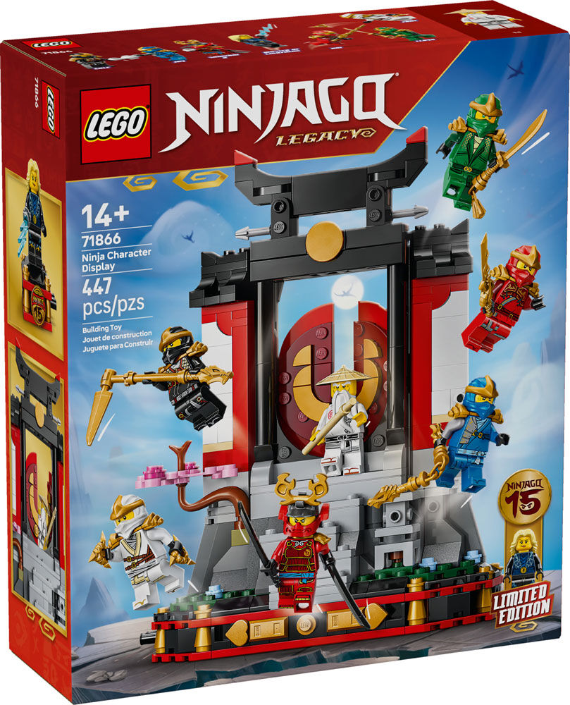 LEGO NINJAGO Ninja Character Display 15th Anniversary Building Toy for Kids, Ages 14+ - 71866