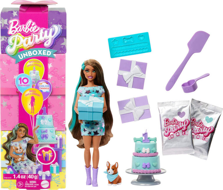 Barbie-Barbie Cadeau Surprise-Coffret Fête d'Anniversaire