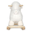 Baby GUND Lamb Rocker with Wooden Base Plush Stuffed Animal Nursery, Cream, 21.5"