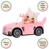 Na Na Na Surprise Soft Plush Convertible, Pink Doll Vehicle, Doll Car, Kitty Car