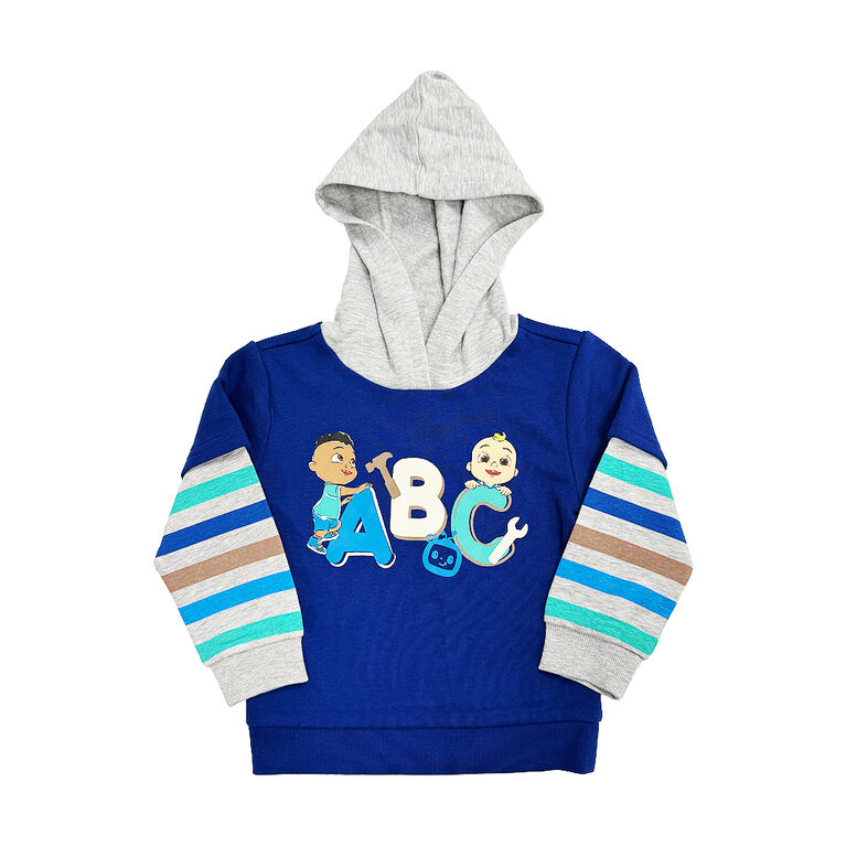 Cocomelon - Haut trompe-l’œil - Marine et gris chiné - Taille 2T - Exclusivité Toys "R" Us