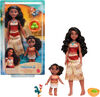 Disney Moana 2 Moana & Simea Sister Set with 2 Fashion Dolls & 3 Accessories, Inspired by the Movie