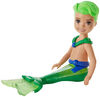 Poupée Chelsea Triton ​Barbie Dreamtopia, 16,5cm (6,5po), vert