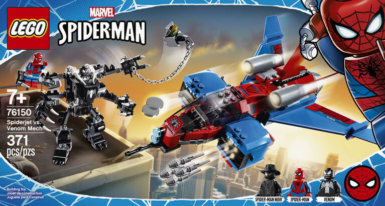 LEGO Super Heroes Le Spider-jet contre le robot de Venom 76150