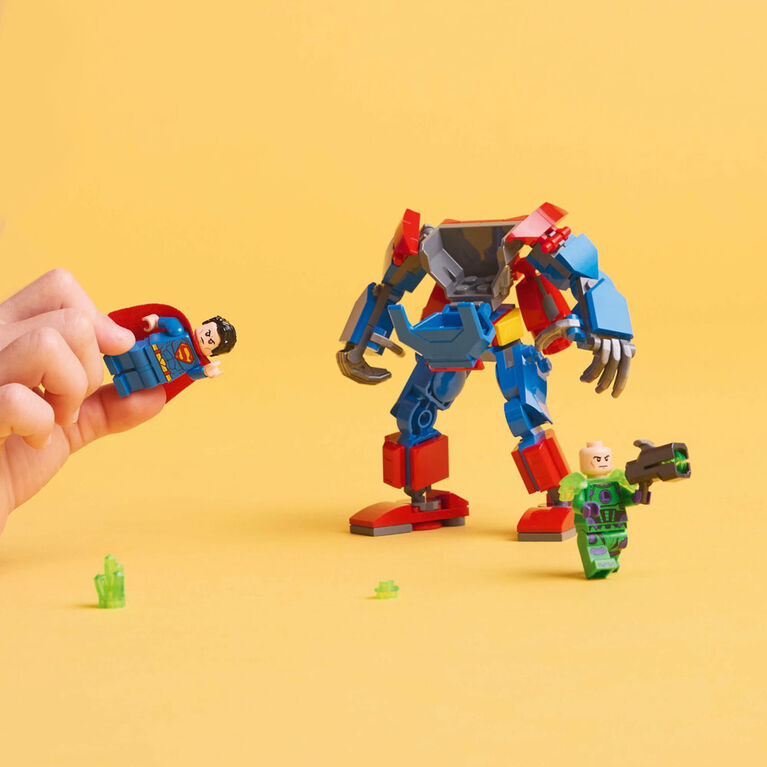 LEGO DC Superman Mech vs. Lex Luthor Building Toy - Buildable Action Figure - Superhero Gift - 76302