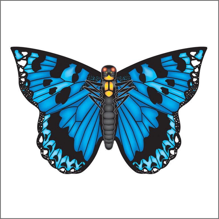 Cerf-volant papillon - bleu
