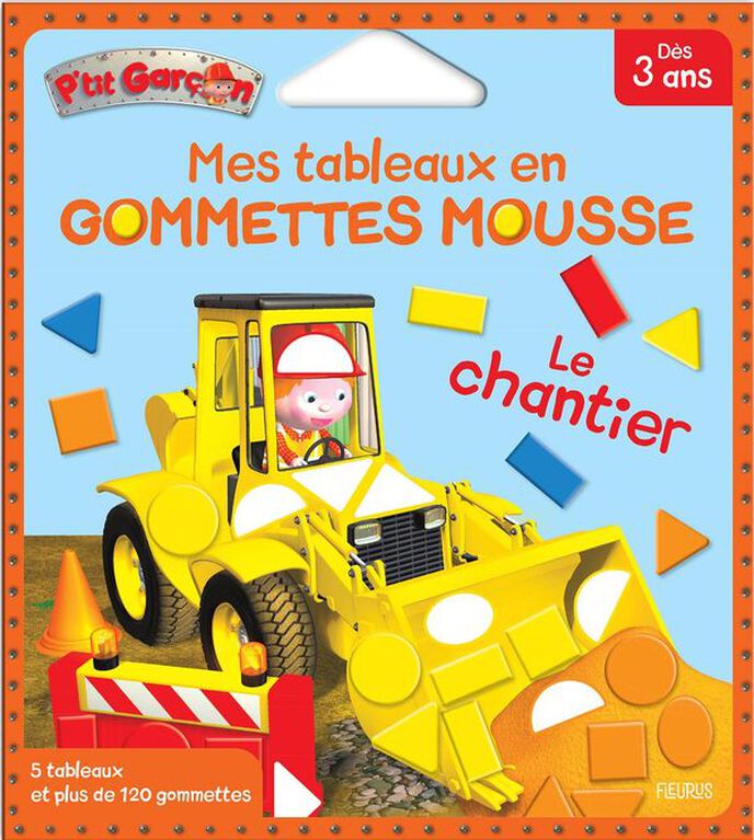 Mes Tableaux Gommettes Mousse Chantier - French Text