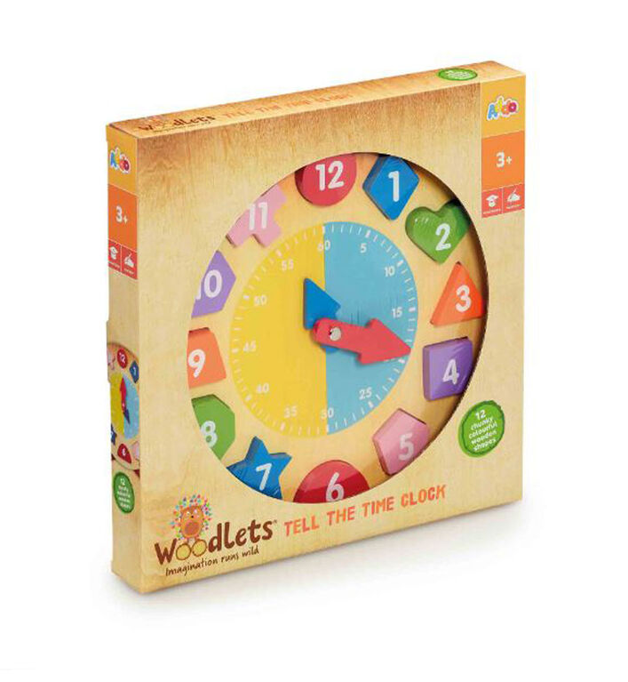 Woodlets Tell The Time Clock - R Exclusive