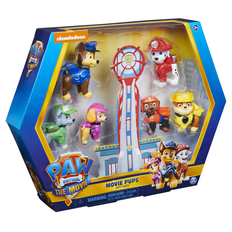 PAW Patrol, Movie Pups Gift Pack with 6 Collectible Toy Figures