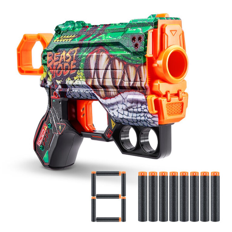 Zuru X-Shot Skins Menace Dart Blaster - Beast Out (8 fléchettes)