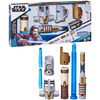 Star Wars Lightsaber Forge Obi-Wan Kenobi Jedi Master Set, Electronic Extendable Blue Lightsaber Toy - R Exclusive