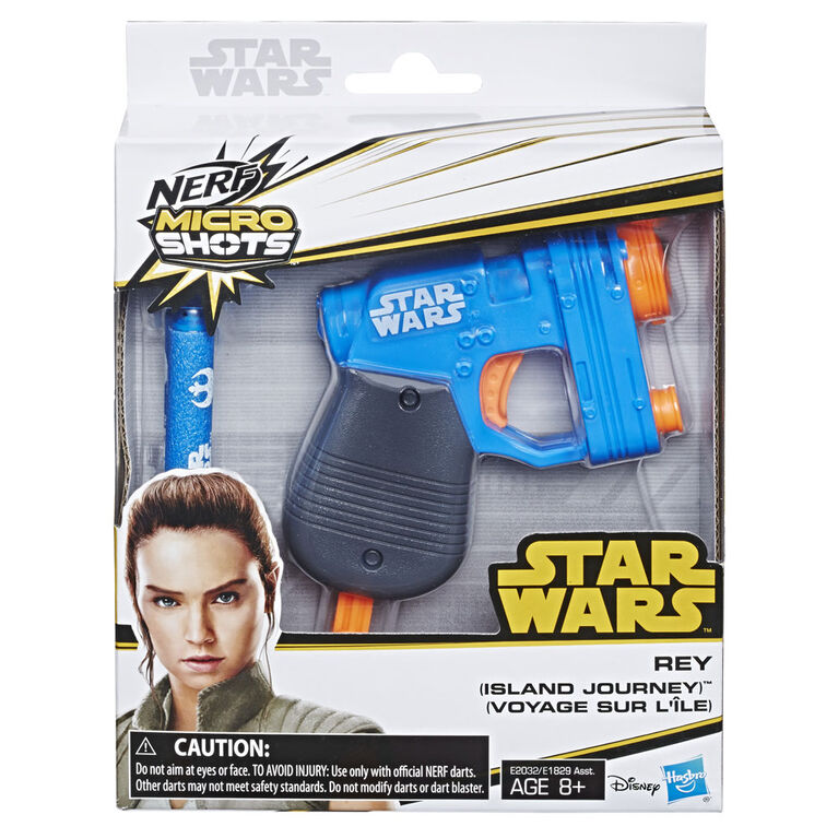 Nerf MicroShots Star Wars - Blaster de Rey (Voyage sur l'île)