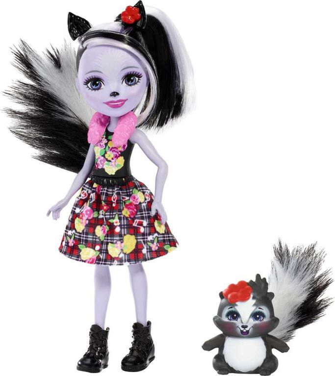 Mini-poupée Enchantimals Sage Moufette et son Amie Caper la Moufette - Notre exclusivité
