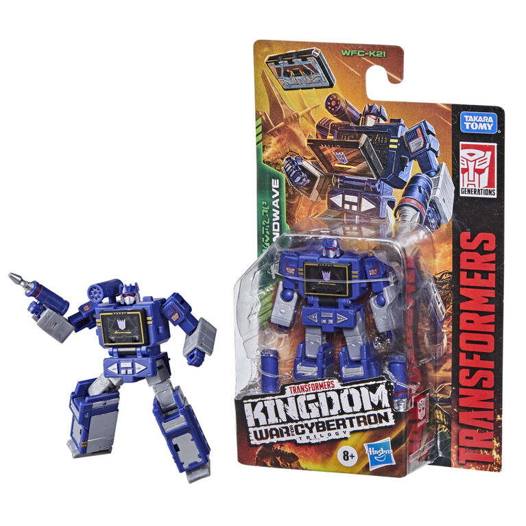 Transformers Kingdom, figurine WFC-K21 Soundwave classe Origine