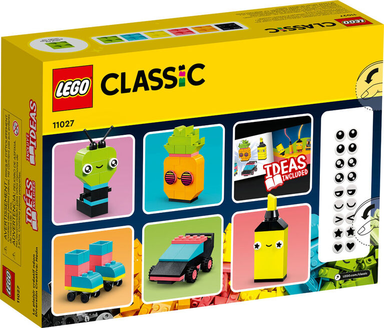 LEGO Classic Le plaisir créatif néon 11027 Ensemble de jeu de construction (333 pièces)