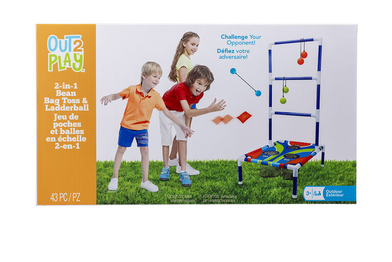 O2P 2 In 1 Bean Bag Toss / Ladderball