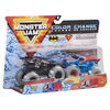 Monster Jam, Official Batman Vs. Superman Color-Changing Die-Cast Monster Trucks, 1:64 Scale