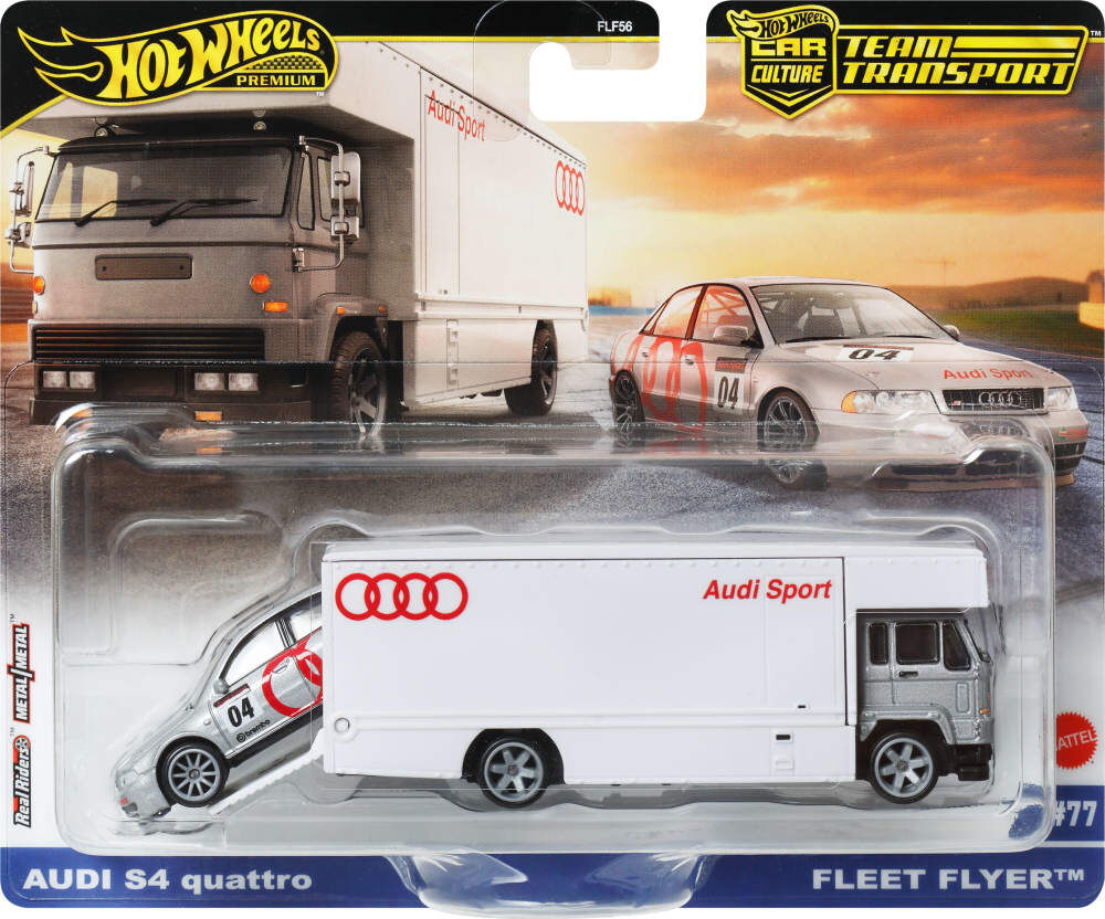 Hot Wheels Team Transport Truck & Audi S4 Quatro