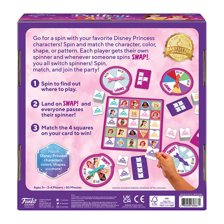 Funko Disney Princess Pattern Party Game - English Edition
