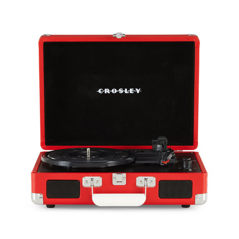 Platine vinyle Cruiser Plus avec entrée/sortie Bluetooth - Vinyle rouge