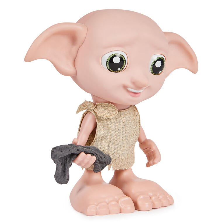 Wizarding World Harry Potter, Interactive Magical Dobby Elf Doll with Sock, over 30 Sounds and Phrases, 8.5-inch
