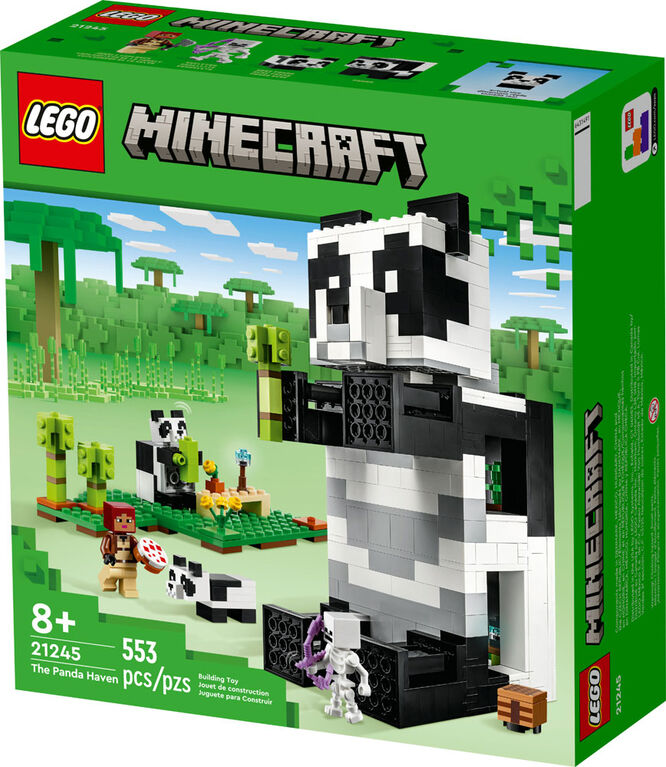 LEGO Minecraft Le refuge du panda 21245; Jeu de construction (553 pièces)