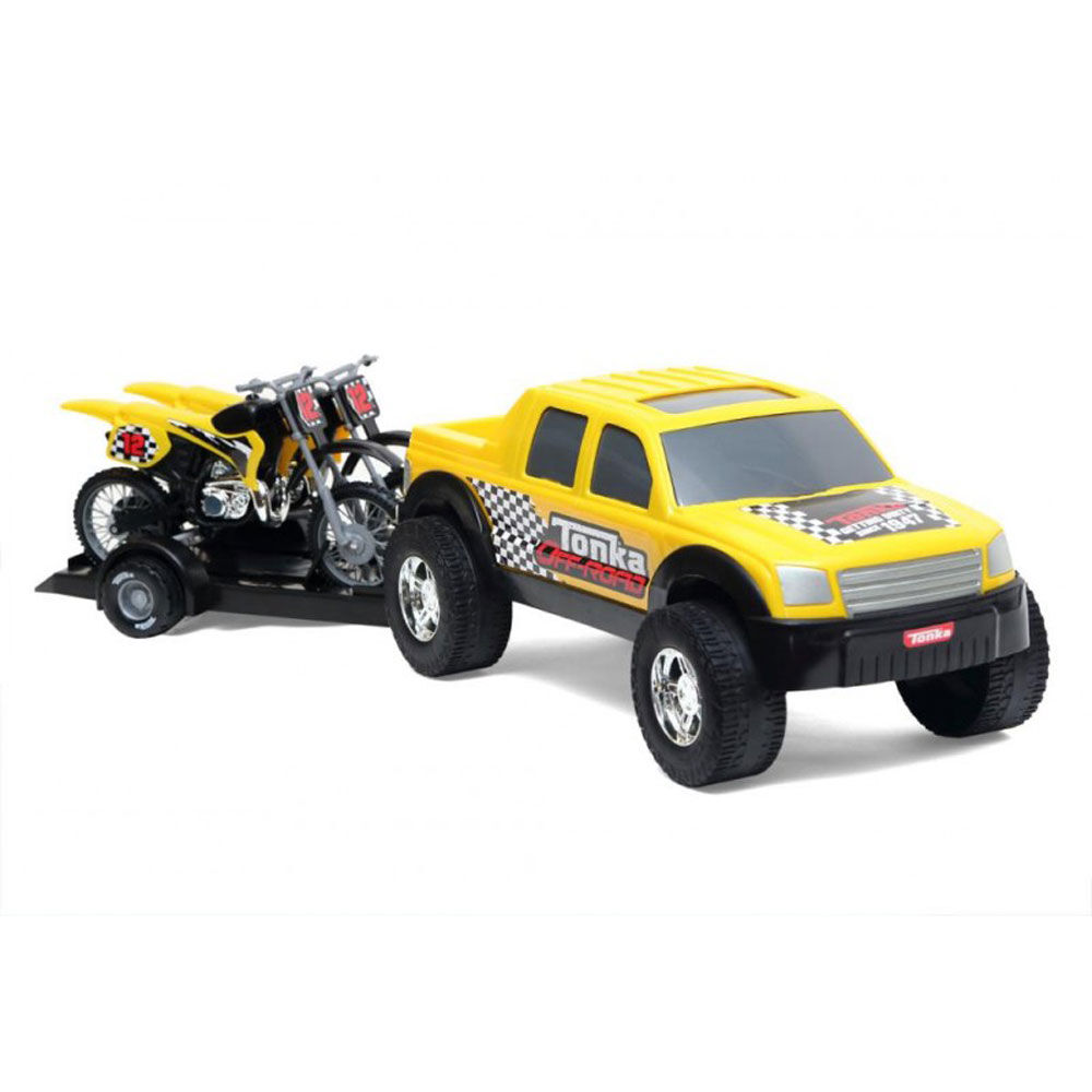 tonka truck with trailer