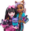 Two Monster High Dolls with Two Pets, Draculaura and Clawdeen Wolf - R Exclusive