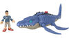 Imaginext Jurassic World Camp Cretaceous Mosasaurus & Kenji