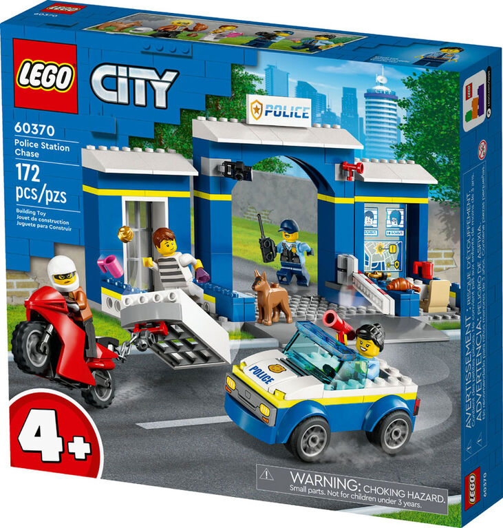 LEGO City La poursuite au poste de police 60370 Ensemble de jeu de construction (172 pièces)