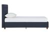 DHP Emily Upholstered Twin Bed - Navy