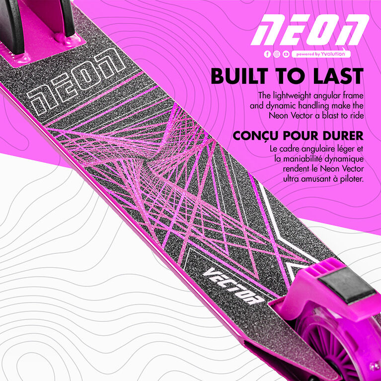 Yvolution Neon Vector 2-wheel scooter - Pink