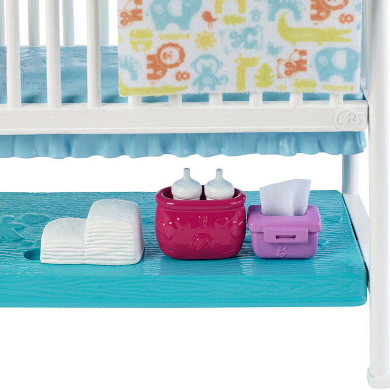 Barbie Skipper Babysitters, Inc. Nap 'n' Nurture Nursery Dolls and Playset