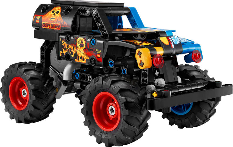 LEGO Technic Monster Jam Grave Digger Fire and Ice Truck Building Toy for Kids, Ages 7+ - 42219