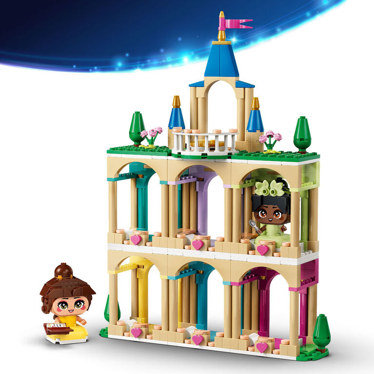 LEGO Disney Princess Mini Belle & Tiana with Castle Building Toy for Girls & Boys, Ages 5+ - 43291