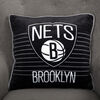 Coussin décoratif des Nets de Brooklyn de la NBA, 18 po x 18 po