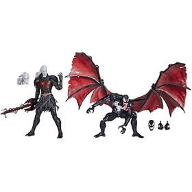 Marvel Legends Series Spider-Man 60th Anniversary Marvel's Knull and Venom 2-Pack King in Black 6-inch Action Figures, 5 Accessories