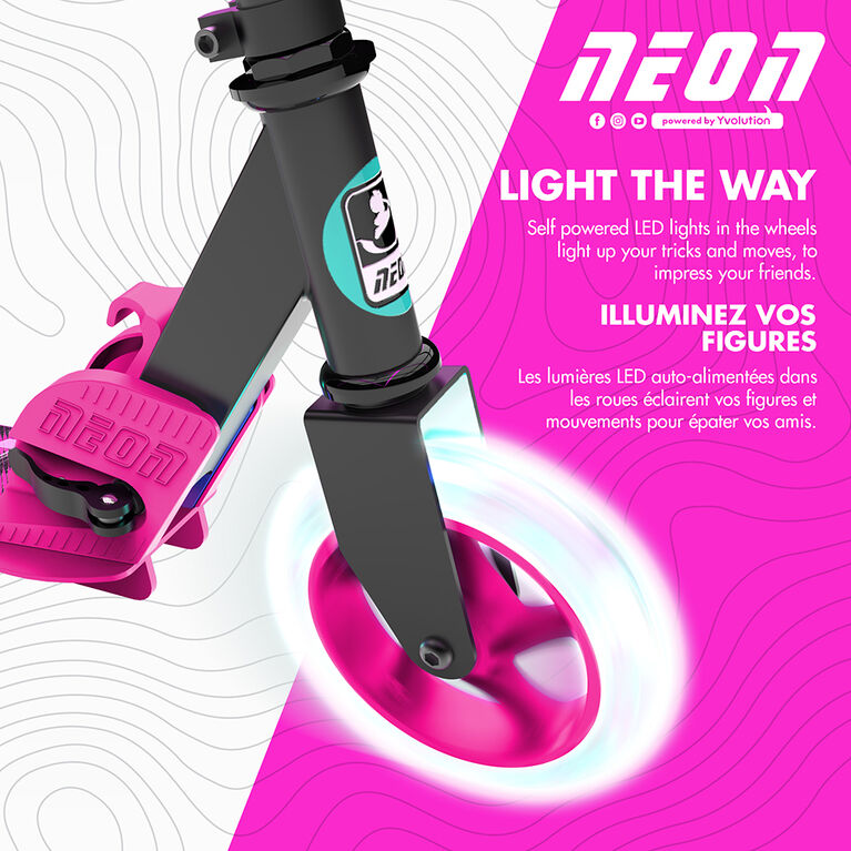 Yvolution Neon Apex 145 2-wheel scooter - Pink