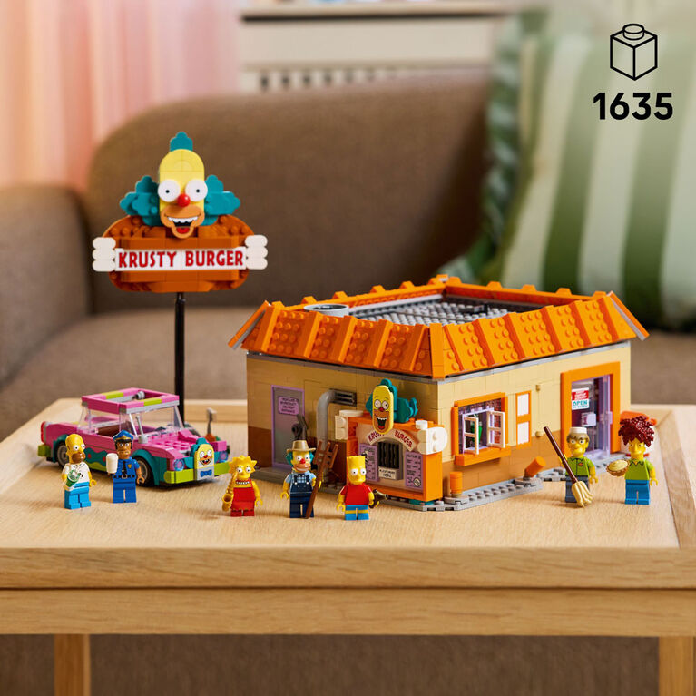 LEGO The Simpsons : Krusty Burger, Ensemble de Construction de D&eacute;coration pour Adultes avec 7 Personnages Embl&eacute;matiques 10352