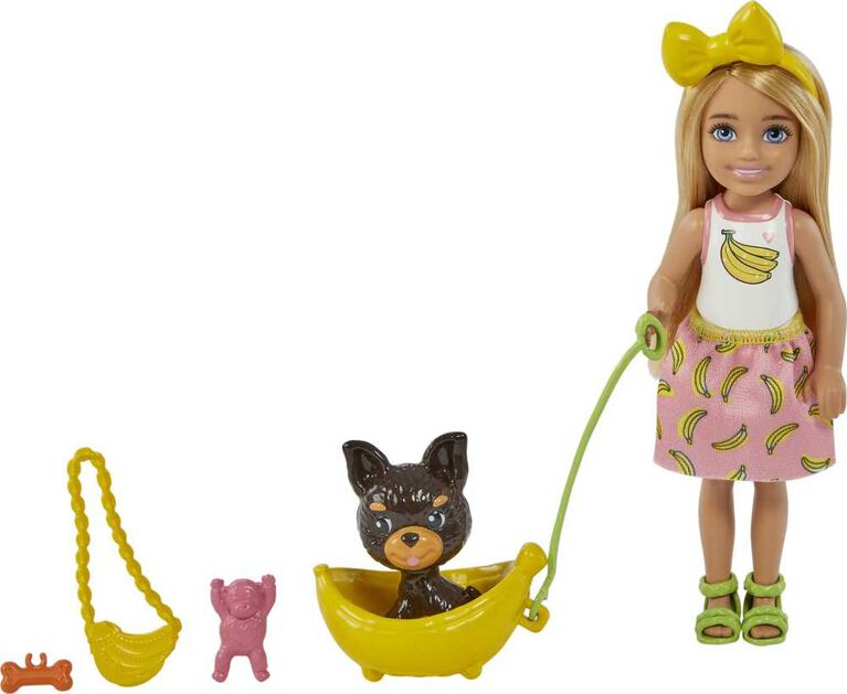 Barbie - Chelsea- Poupée et chiot avec accessoires