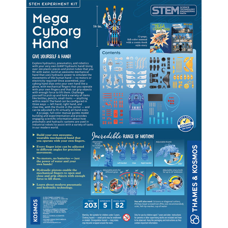 Thames & Kosmos: Mega Cyborg Hand - English Edition